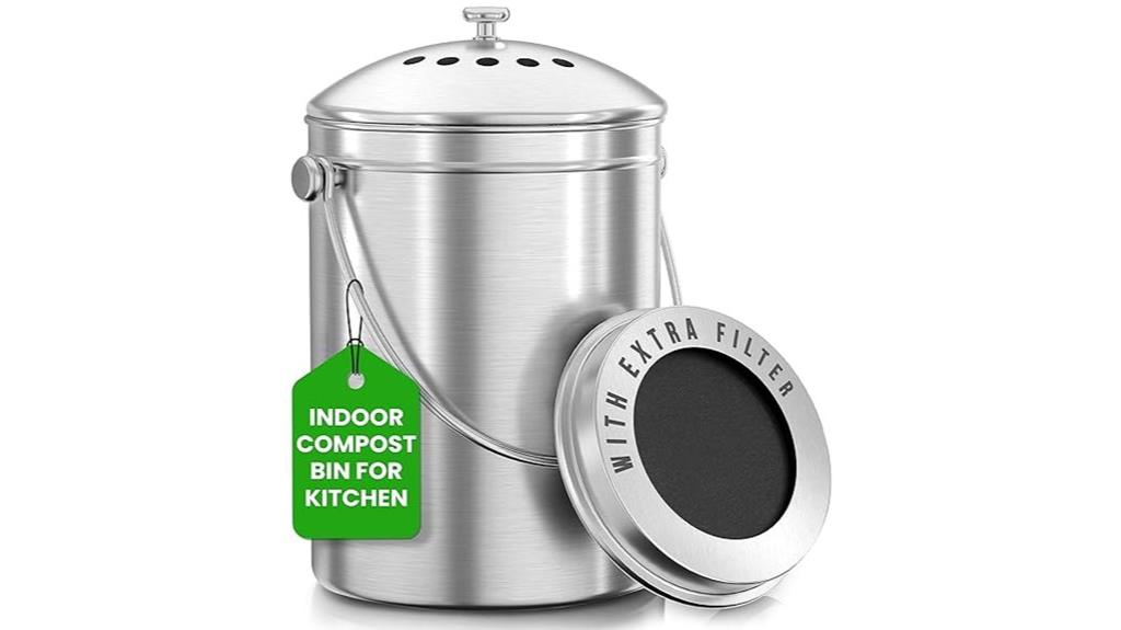 countertop kitchen compost bin