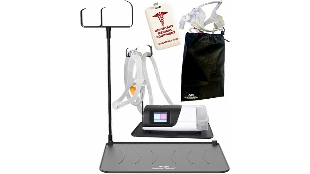 cpap stand with dust cover