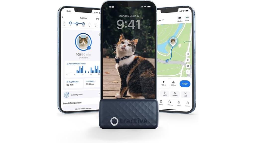 dark blue cat gps tracker