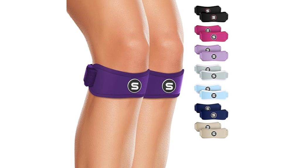 dark purple knee support