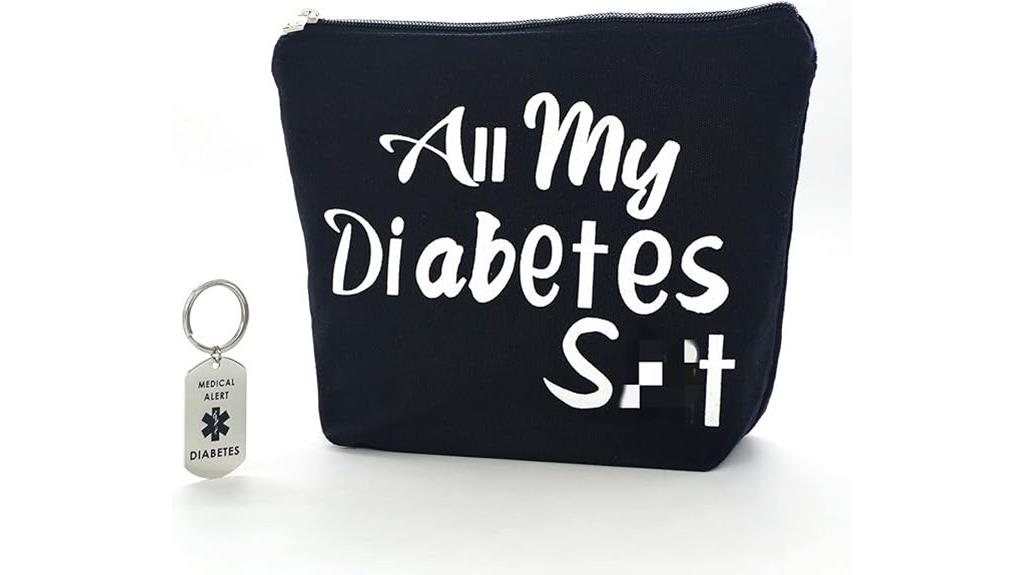diabetes travel bag keychain