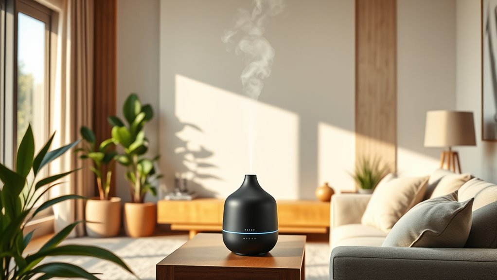 diffuser features for comfort