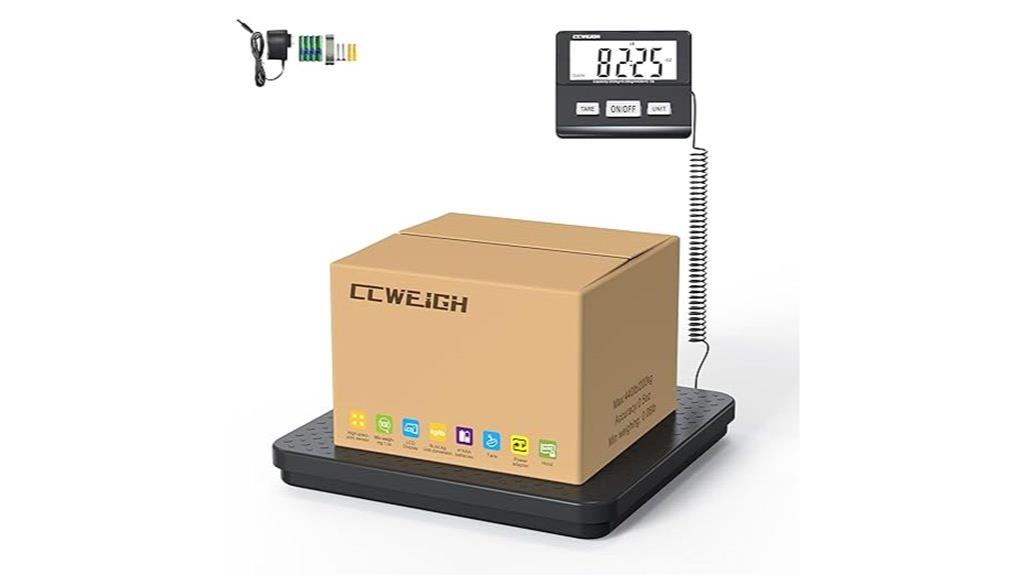 digital postal scale display
