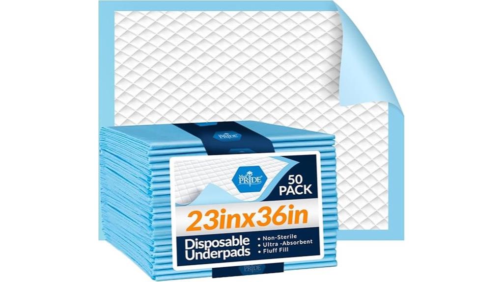 disposable underpads for incontinence