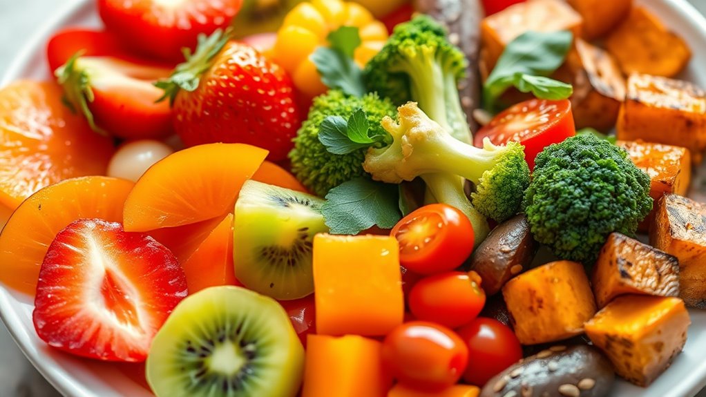 diverse colorful nutrient intake