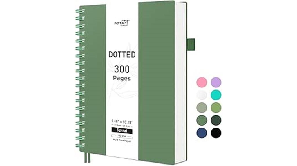 dotted bullet journal notebook