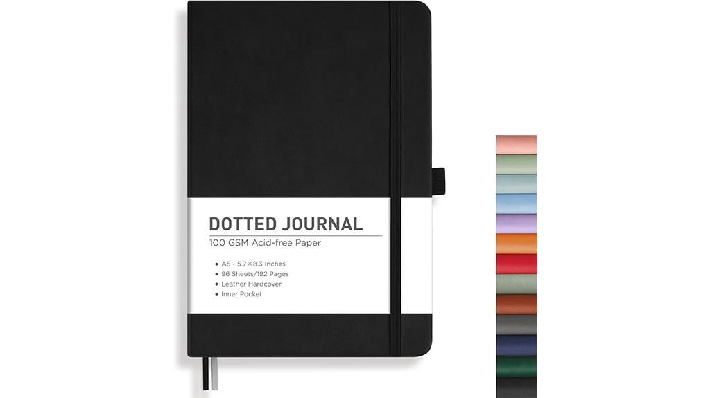 dotted bullet journal notebook