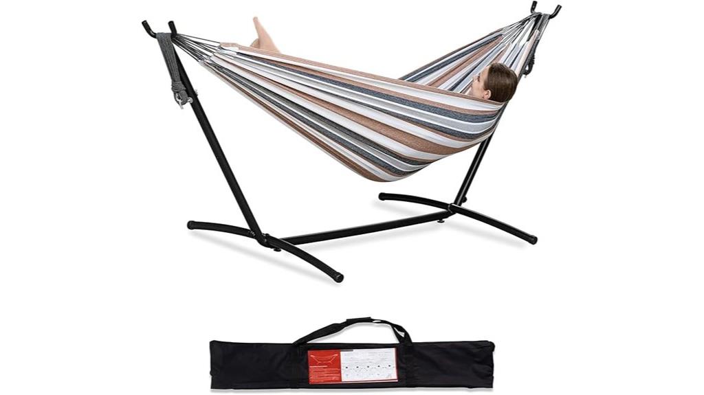 double hammock with stand