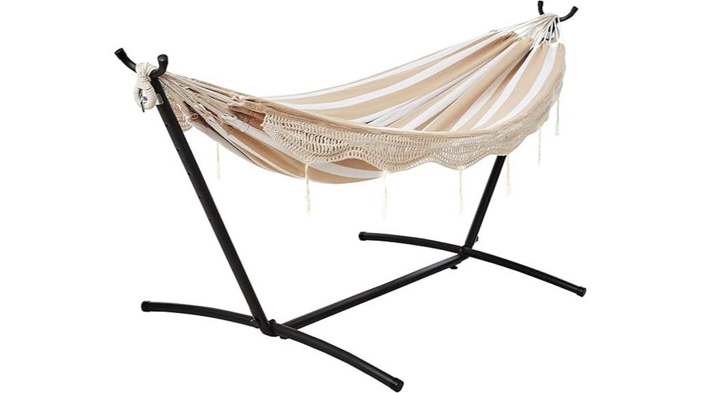 double hammock with stand