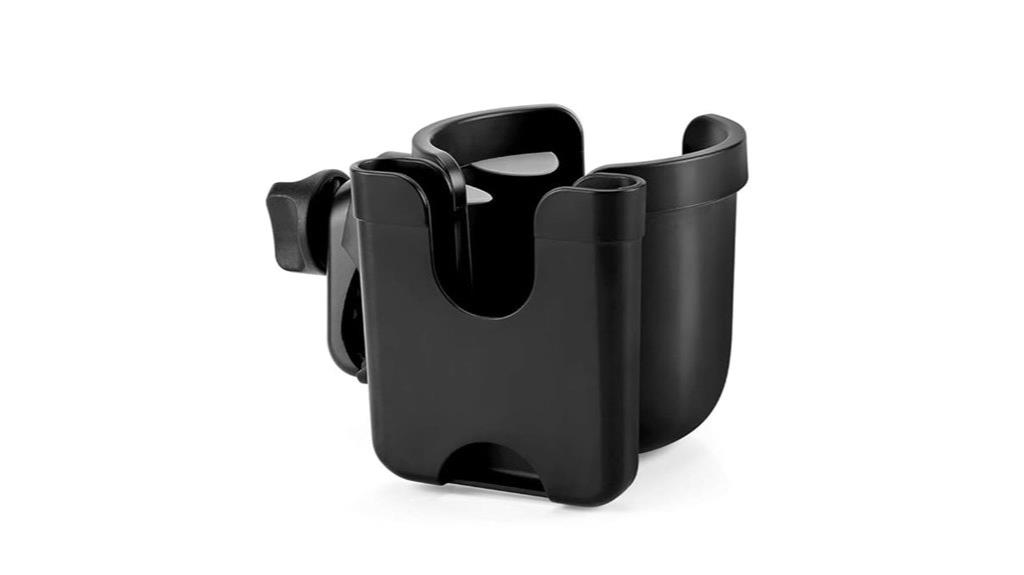 double stroller cup phone holder