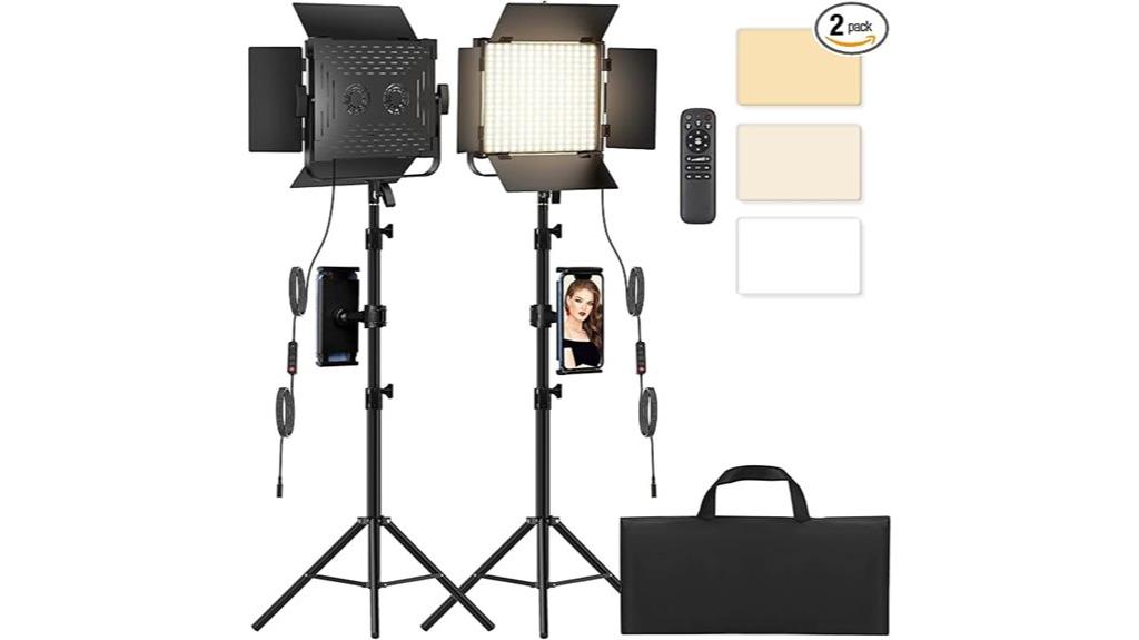 dual bicolor led studio lights
