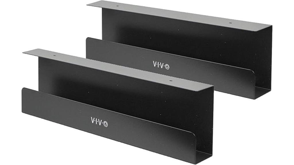 dual cable management trays