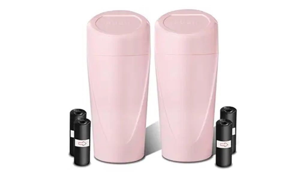 dual leakproof car trash cans