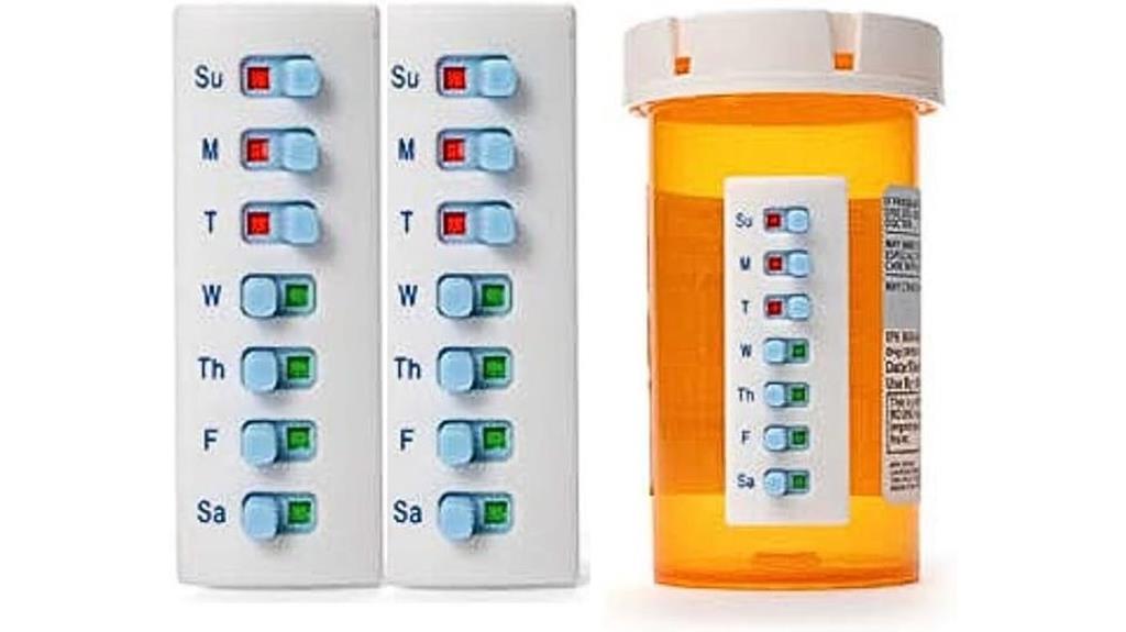 dual medication reminder packs