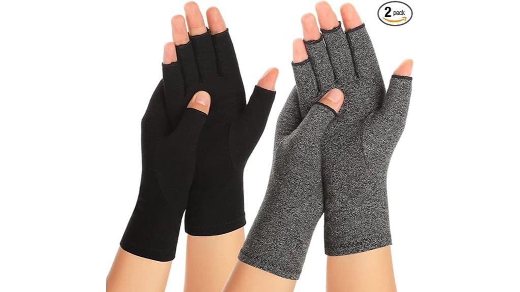 dual pair arthritis gloves