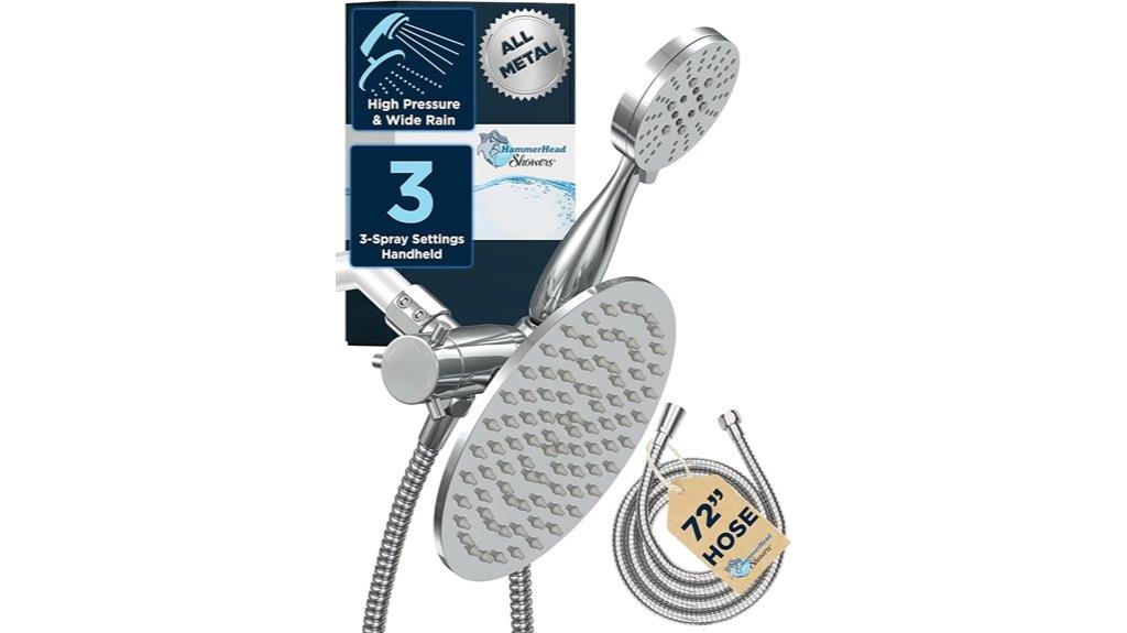 dual rain and handheld shower