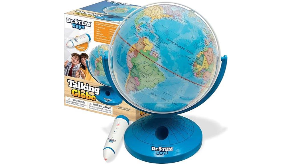 educational globe with stylus