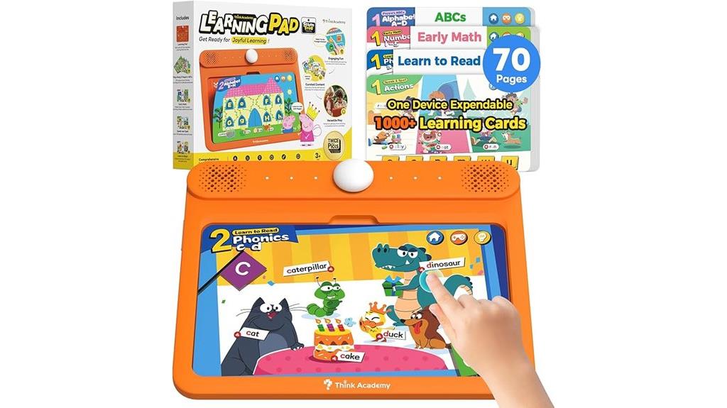 educational kids tablet with themes