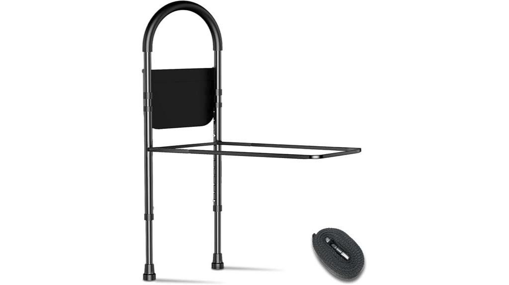 elderly bed rail with storage