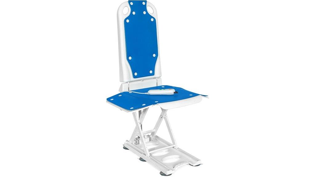 electric bath lift with padding