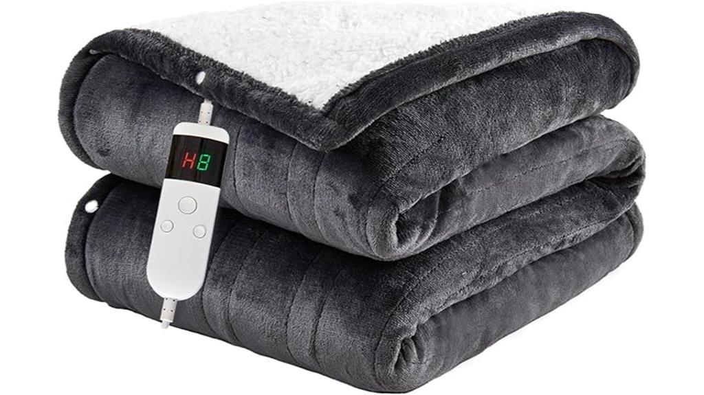 electric heated throw blanket