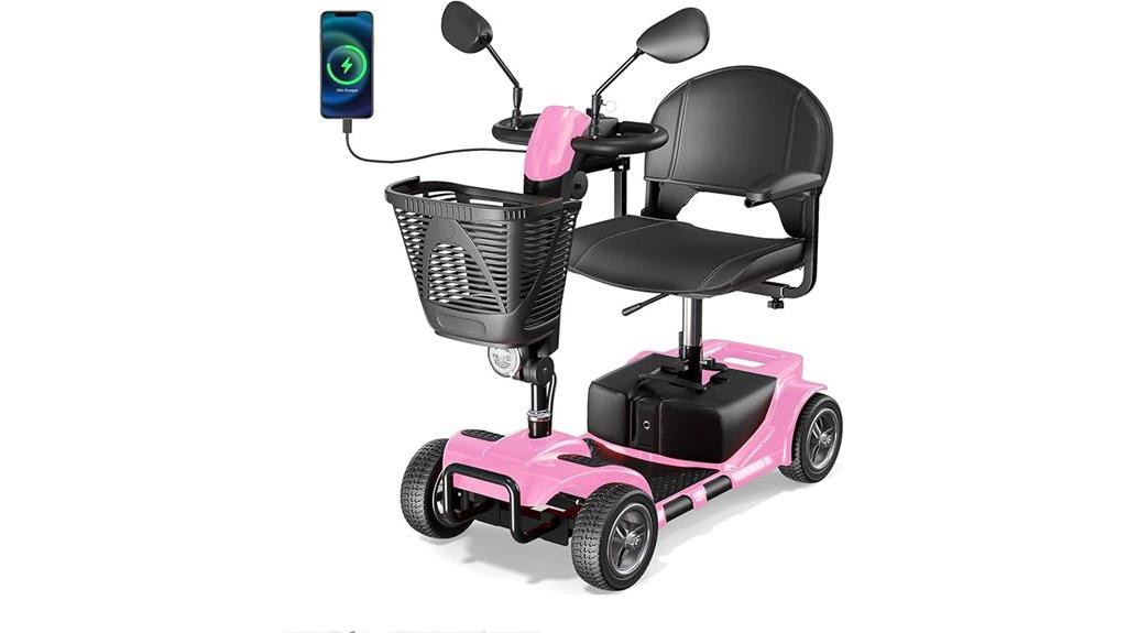 electric scooter with accessories