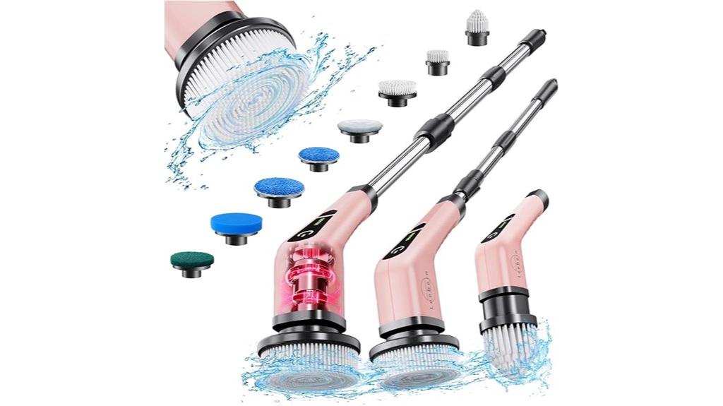 electric scrubber with replaceable brushes
