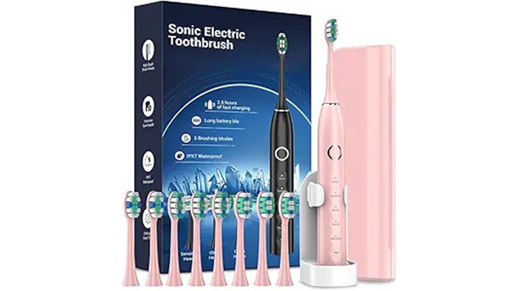 electric toothbrush with multiple heads