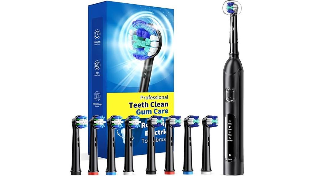 electric toothbrush with multiple heads