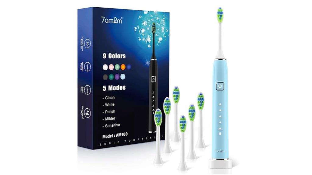 electric toothbrush with six heads