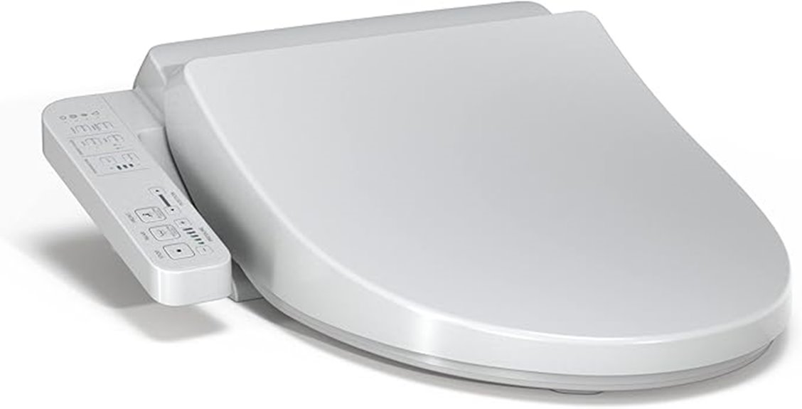 electronic bidet with heated seat
