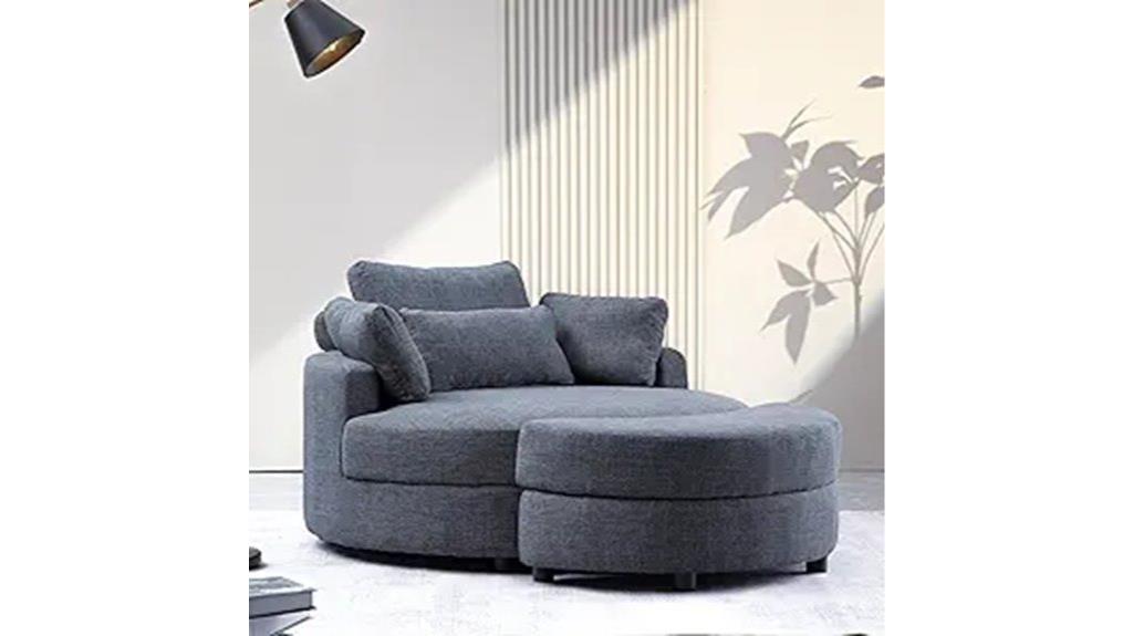 elegant barrel chair set