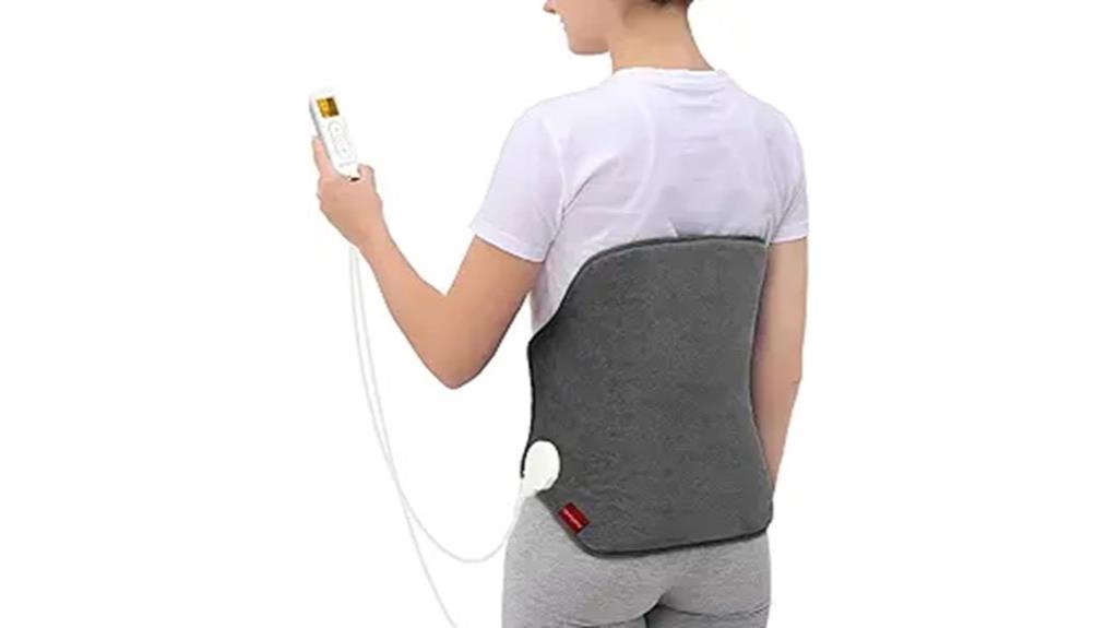enhanced back pain heating pad