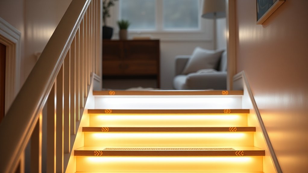 enhanced staircase safety lighting