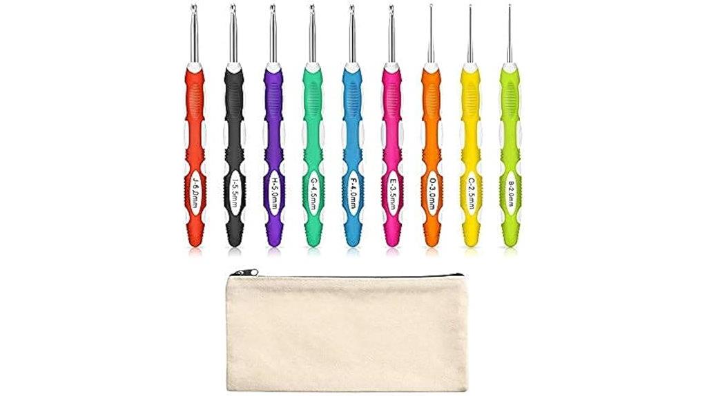 ergonomic crochet hook set