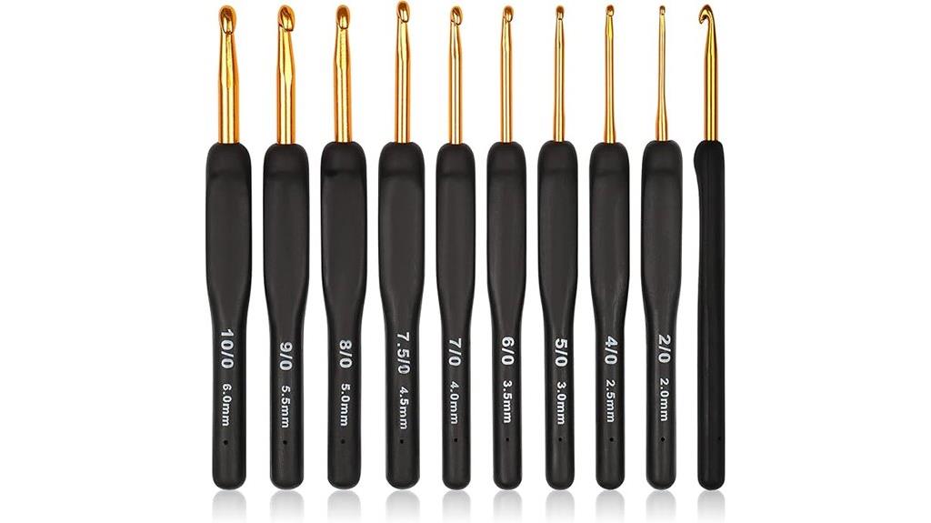 ergonomic crochet hooks set
