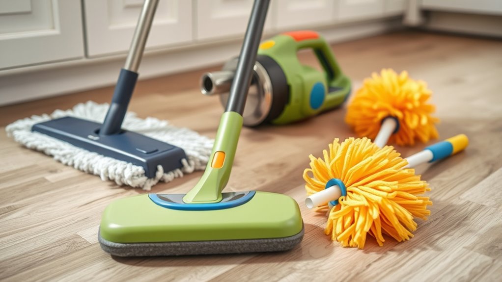 ergonomic lightweight cleaning tools
