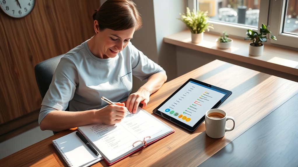 evaluate organize prioritize focus