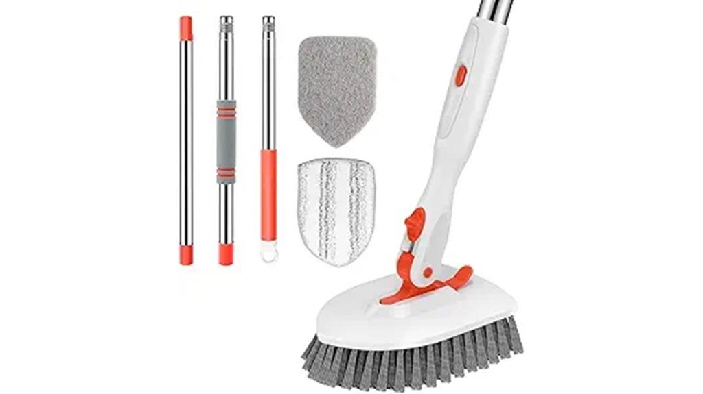 extendable floor scrub brush