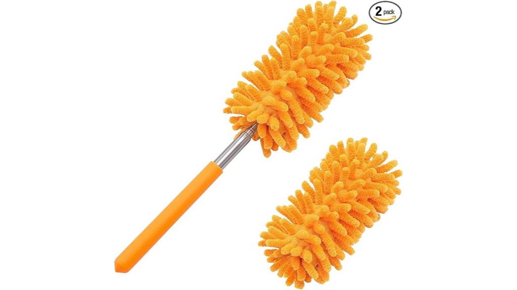 extendable microfiber duster pole