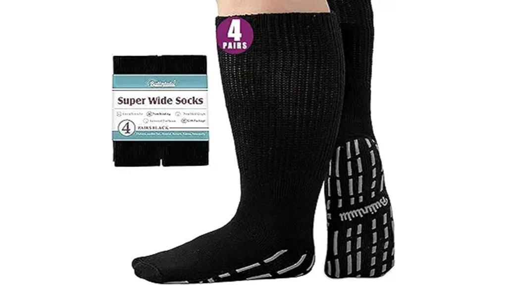 extra wide swollen feet socks