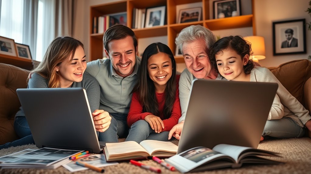 family news sharing schedule