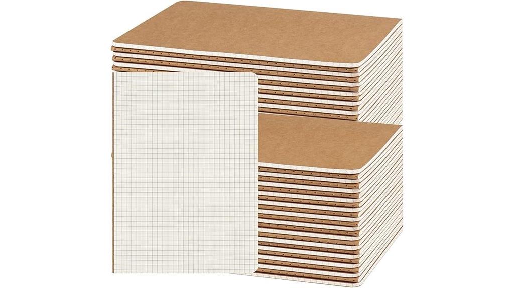 fifty kraft notebook pack