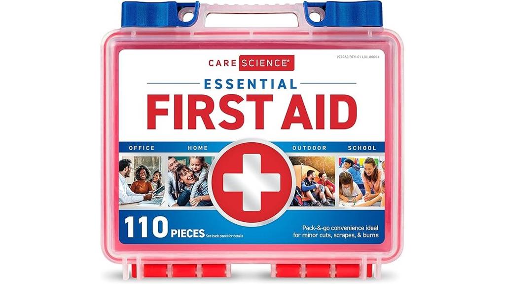 first aid kit 110 pieces
