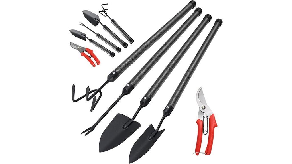 five piece garden tool set