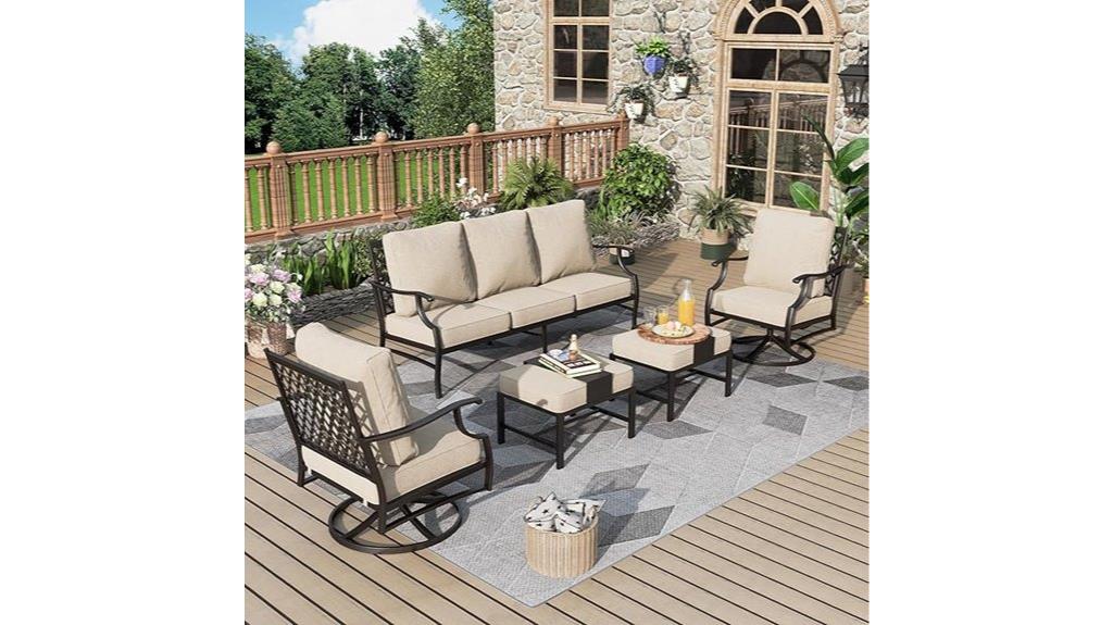 five piece patio set
