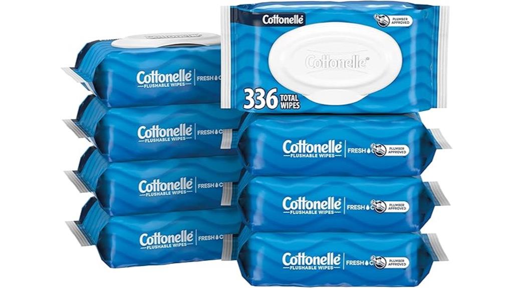 flushable wet wipes pack
