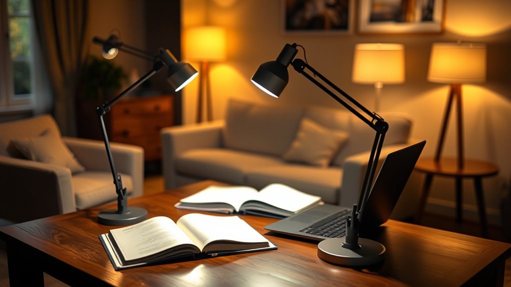 focused task lighting placement