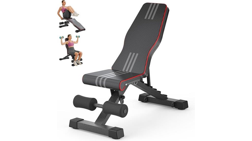 foldable 660lb weight bench