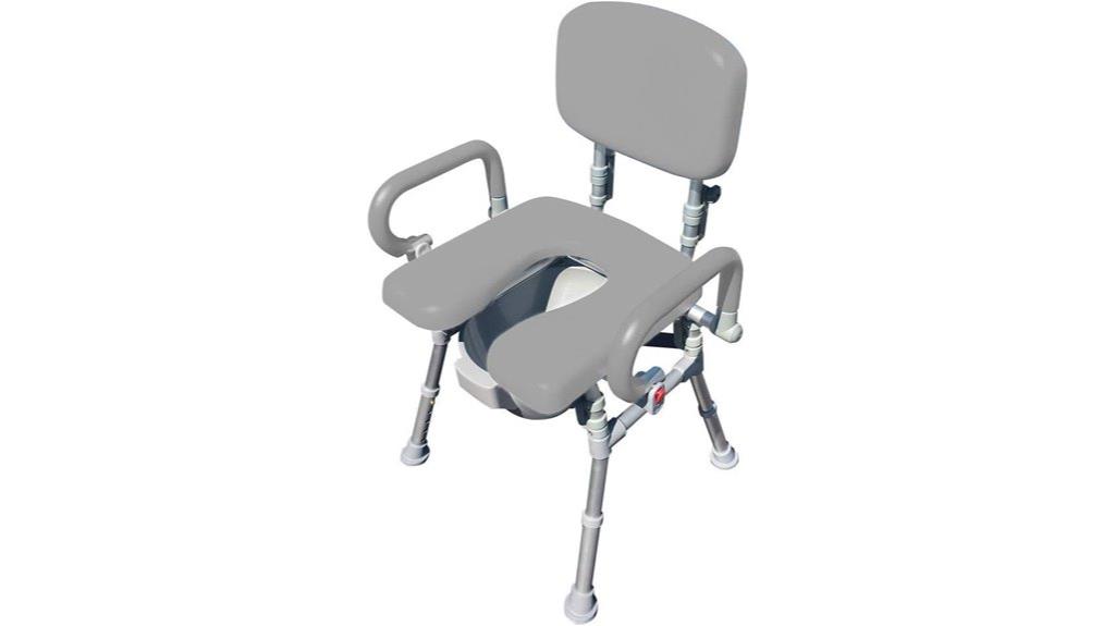 foldable commode and shower chair